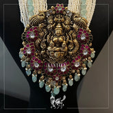 White Pearls Goddess Lakshmi Beads Necklace